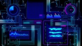  Futuristic technological interface background, seamless loop able. - Powered by Shutterstock - Get 15% off with code: PIKWIZARD15