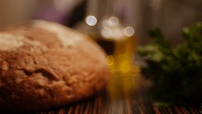 Stock video footage traffic Bread and bakeries dolly shot.
