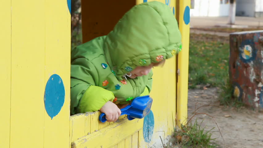Child playing on the playground-1