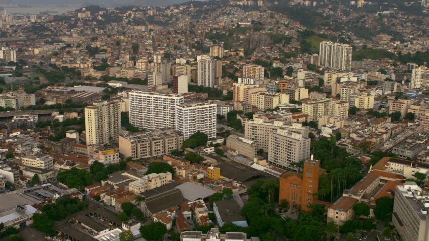 Aerial footage of Rio de Janeiro from land to sea.