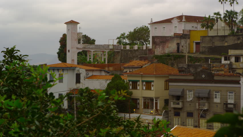 Static shot of a Rio de Janeiro neighborhood