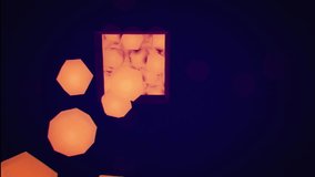 Orange 3D spheres falling inside of an hourglass.

This animation can be used for live visuals, VJing, illustrating concepts, background, intro for a show, or b-roll in a film or video.