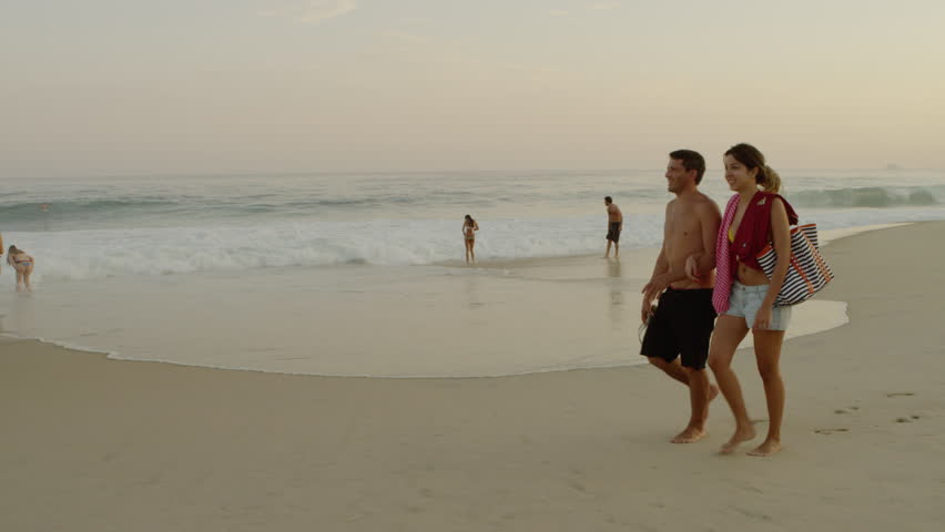 RIO DE JANEIRO, BRAZIL - JUNE 16: People enjoy the waves at Ipanema beach on