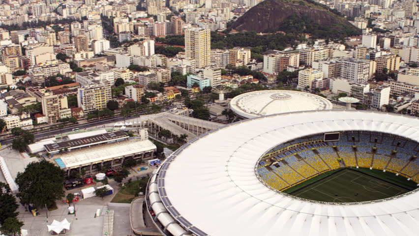 RIO DE JANEIRO, BRAZIL - JUNE: Aerial footage of Rio de Janeiro and World Cup