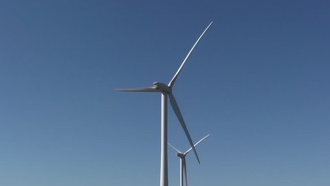 Wind farm on a summers day