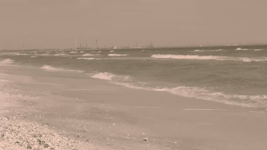 beautiful beach at the black sea