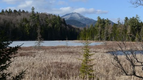 Time lapse video in the Adirondacks with Whiteface Mountain, New York