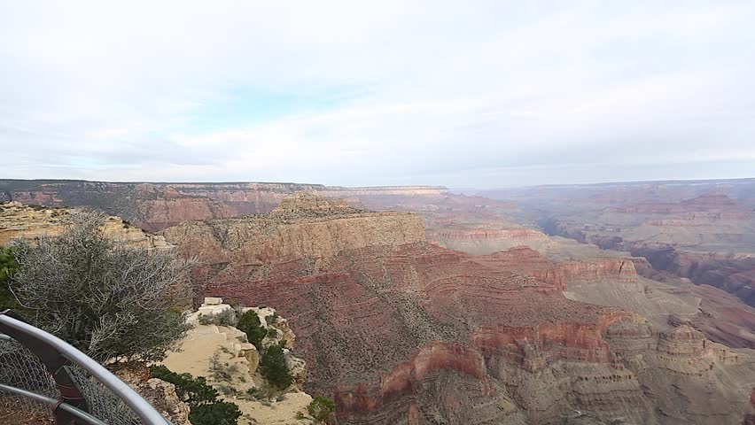 SOUTHERN RIM, GRAND CANYON,UNITED STATES - CIRCA April 2012 :pan at the desert viewpoint grand canyon 2