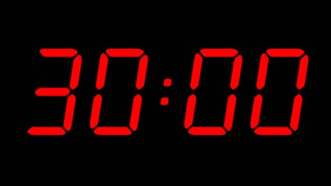 Digital Countdown Timer In Red Stock Footage Video 100 Royalty Free 2829064 Shutterstock