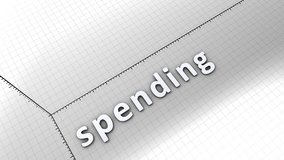 Growing chart graphic animation, Spending. - Powered by Shutterstock - Get 15% off with code: PIKWIZARD15