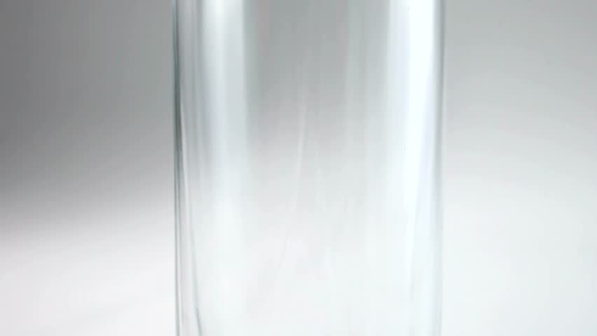 Glass mineral water