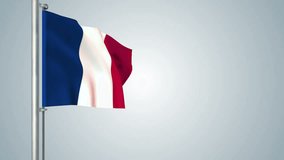 France  flags loop pack 3 in 1 with background and loop 7sec - Powered by Shutterstock - Get 15% off with code: PIKWIZARD15
