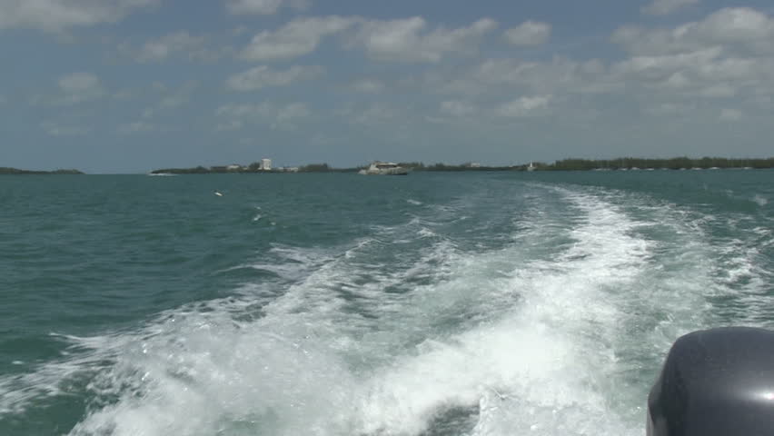Motorboat at the Florida Keys