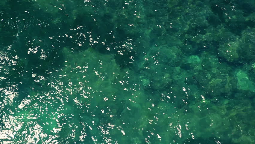 Glittering surface of crystal clear water of the indian ocean