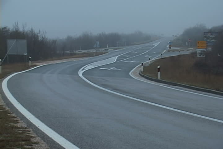 car moving fast at the road
