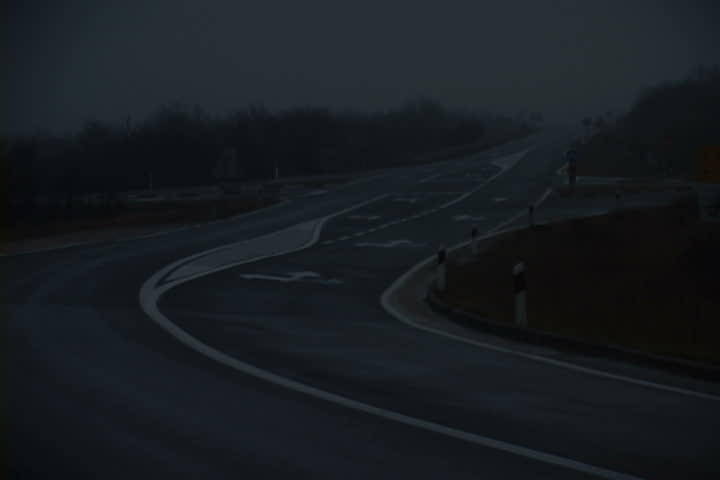 car moving fast at the road