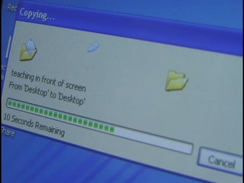 Computer Screenshot Copying File