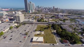 Aerial 360 view of Miami