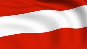 Flying Flag of Austria | LOOPED |