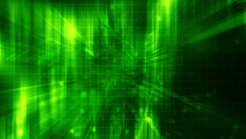 Green High Tech Looping Abstract Stock Footage Video (100% Royalty-free
