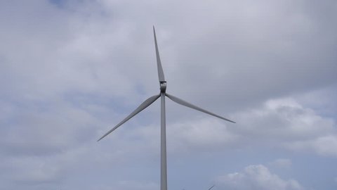 Wind energy farm  installation at Naguabo, Puerto Rico.