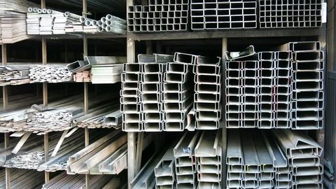 Iron profiles and steel rods 