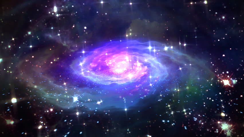 Beautiful Galaxy Effect in Space Stock Footage Video (100