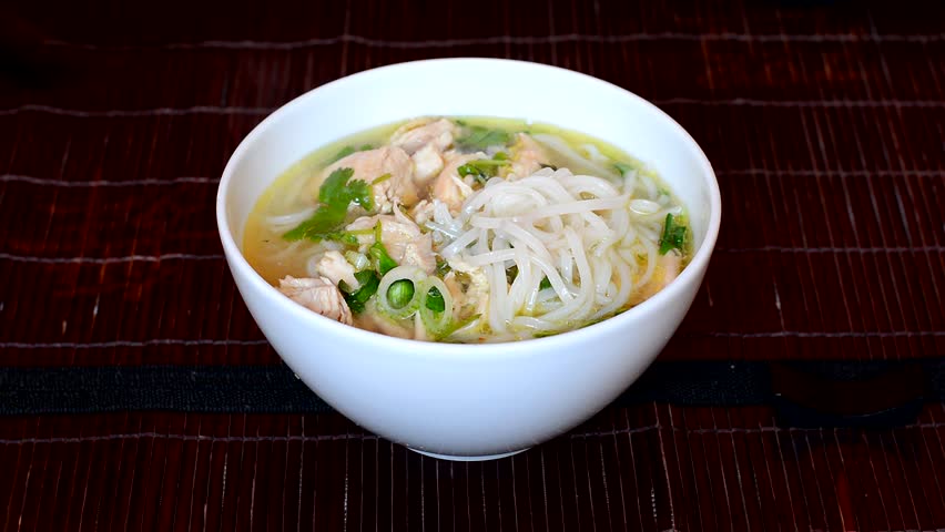Man Eats Vietnamese Soup Pho 스톡 동영상 비디오(100% 로열티 프리) 6249341 | Shutterstock