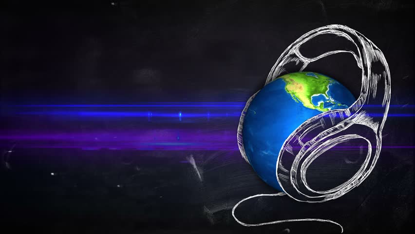 Earth Music Blackboard Looping Animation Stock Footage Video 100 Royalty Free 6249527 Shutterstock