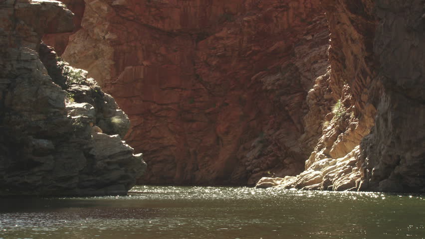 Rocky cliffs on the edge of a river