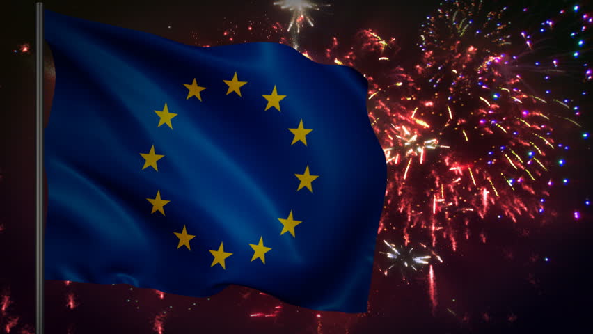 Flag of the European Union Stock Footage Video (100% Royalty-free) 625846 |  Shutterstock