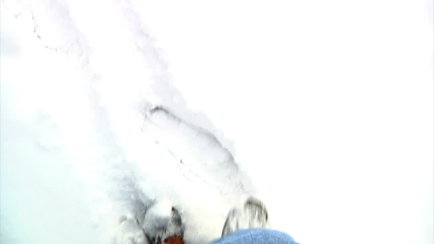 Walking in snow.