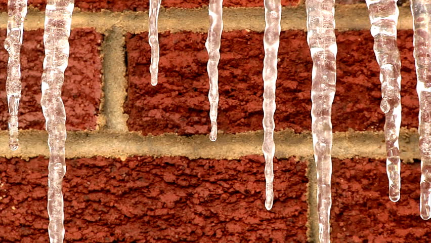 Dripping icicles.