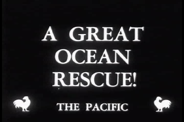 CIRCA 1950s - A pilot makes and emergency water landing in the Pacific Ocean in 1956.