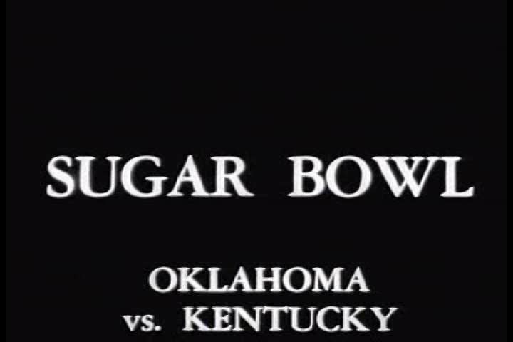 CIRCA 1950s - Kentucky beats Oklahoma in the 1951 Sugar Bowl.