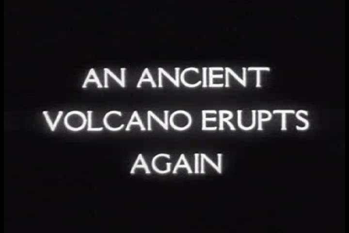 CIRCA 1950s - The Sicilian volcano, Mt. Etna, erupts in the 1950s.