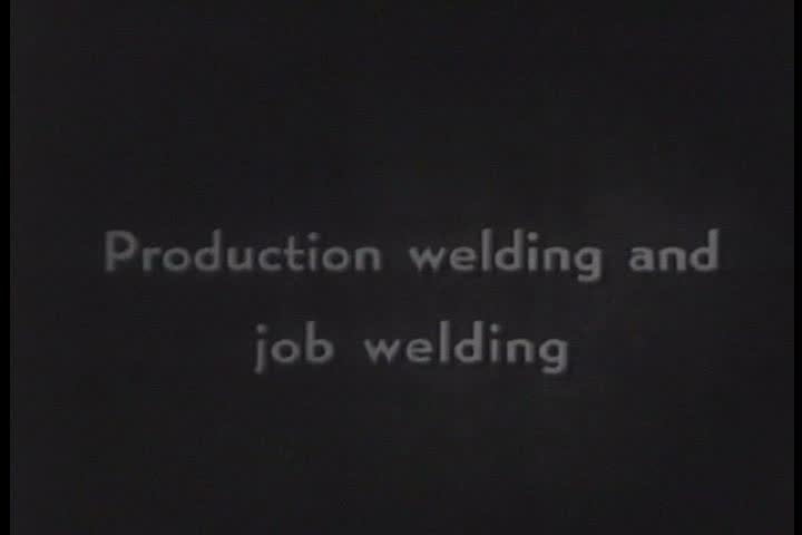 CIRCA 1940s - A welding operator performs production and job welding in 1942.