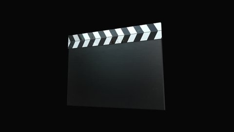 Clapperboard 3d Render Animation Isolated On Stock Footage Video (100% ...