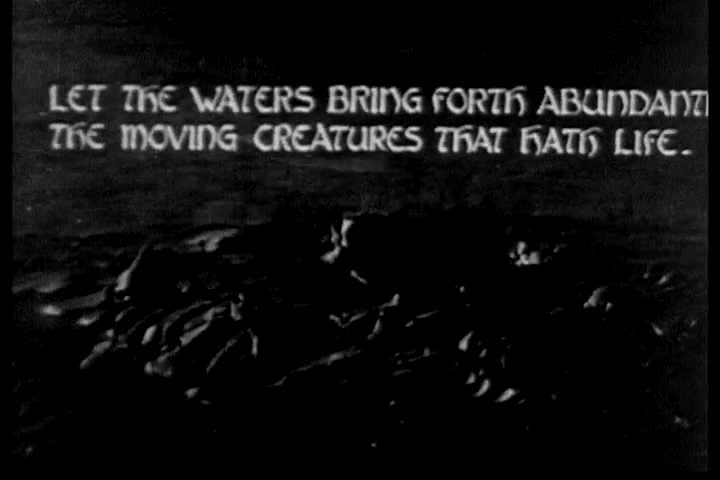 CIRCA 1920s - Silent 1920s era film depicting the Biblical story of Adam and Eve in the Garden of Eden.