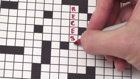 RECESSION crossword