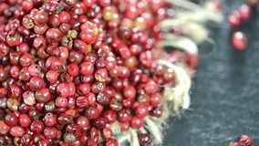 Heap of Pink Peppercorns (loopable)
