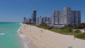 Aerial video of South Beach Miami Beach