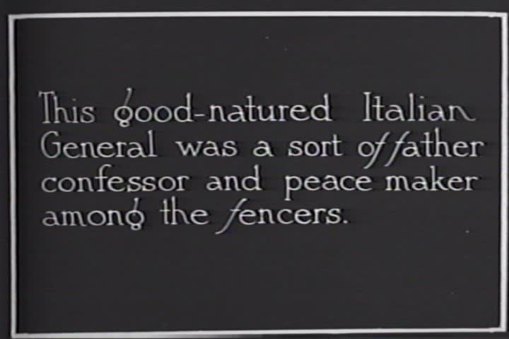 CIRCA 1910s - Military events from North Africa 1919 including fencing.