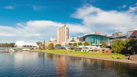 4k hyperlapse video of Adelaide city, Australia
