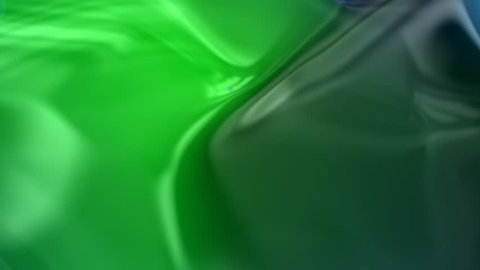 Green-blue semi transparent background rotating in loop