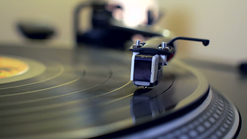 Retro Vinyl Turntable Stylus Moves Stock Footage Video 100 Royalty Free Shutterstock