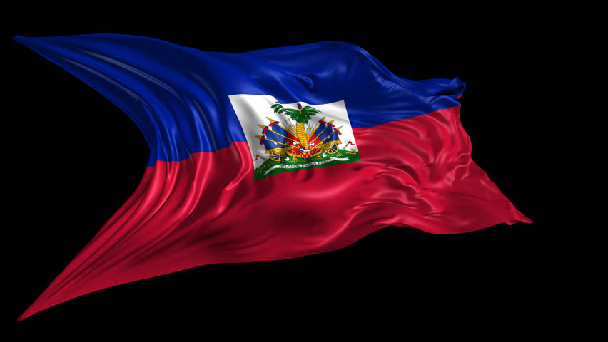 Flag of Haiti Beautiful 3d Stock Footage Video (100% Royalty-free