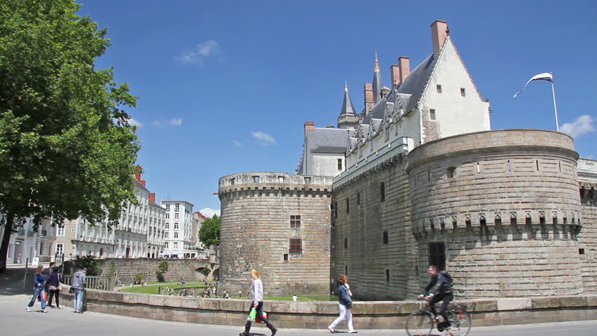 Castle In Nantes France Stock Footage Video 100 Royalty Free Shutterstock