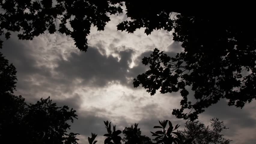 Gloomy Spooky Dark Sky with Stock Footage Video (100% Royalty-free