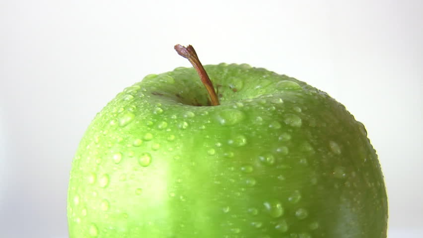 green apple, rotates